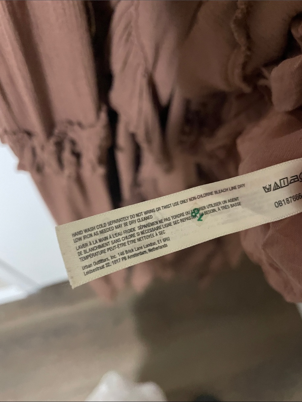Free People Boho Ruffle Maxi Dress in Brown Size Small - Picture 10 of 11